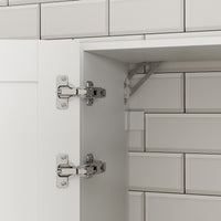 40" Modern White Kitchen Pantry Cabinet with Upper & Lower Cabinets