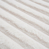 52.8 inch Oversized Modern Lounge Chaise Sofa Bed with Plush Faux Fur