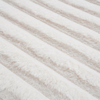 52.8" Oversized Modern Lounge Chaise Sofa Bed with Plush Faux Fur