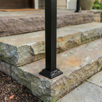 68.5" Modern Matte Black Stair Banister (Set of 3)