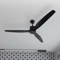 59.8" Modern Minimalist Outdoor Ceiling Fan with DC Motor, 6 Speeds and Remote Control