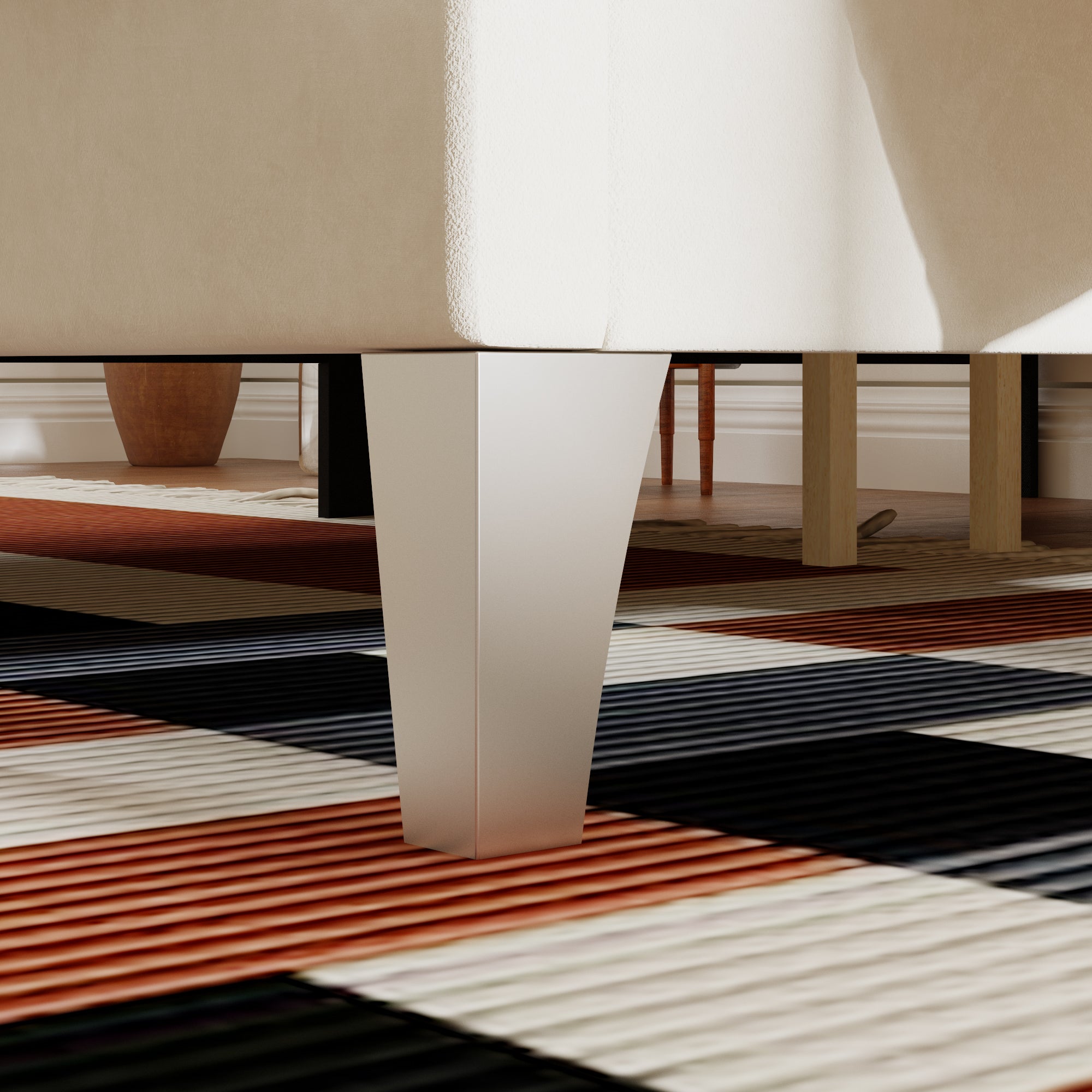 Low Profile Platform Bed With Comfortable Headboard With Charging Station