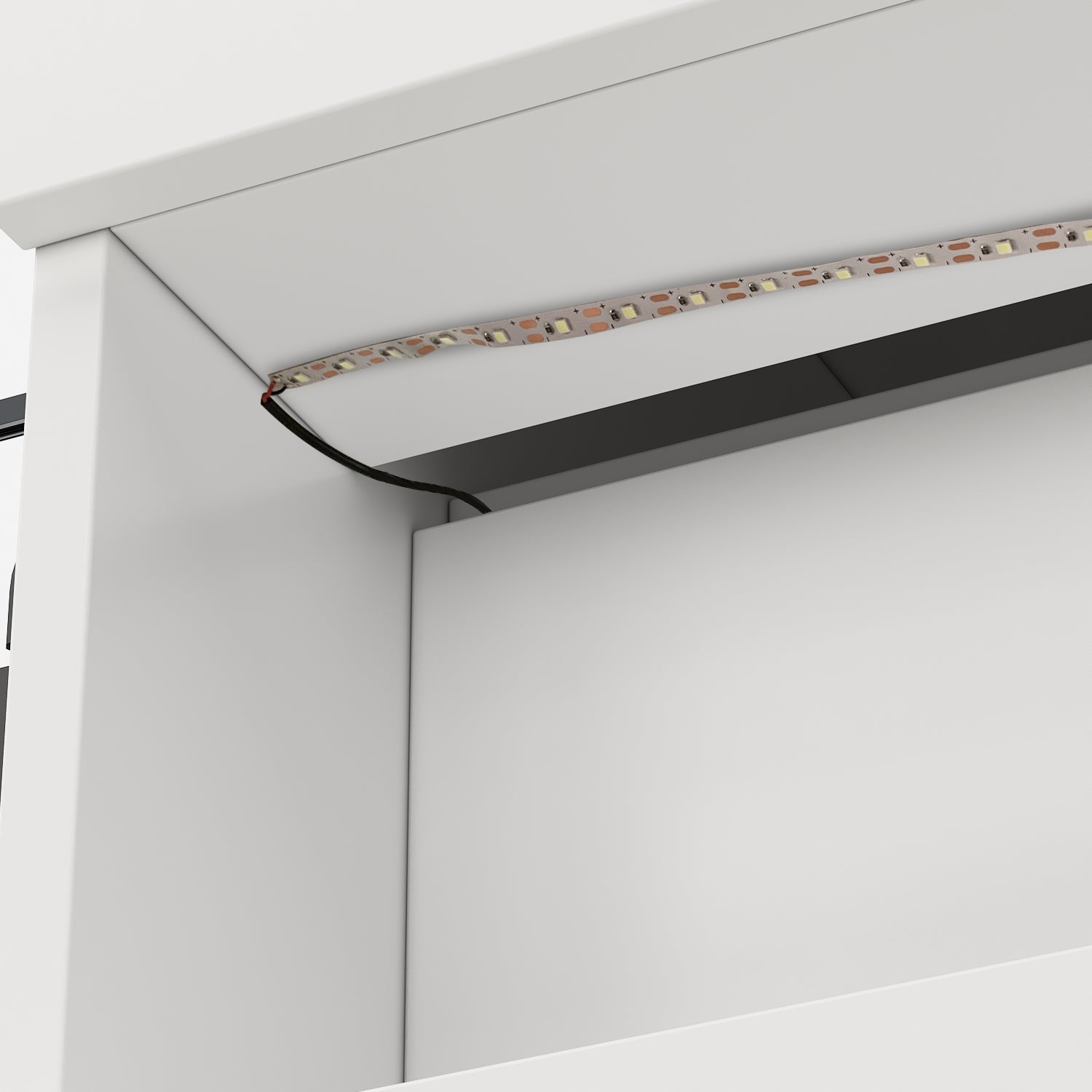 Modern Reception Desk Counter Desk with LED Lighting for Hall Entrance