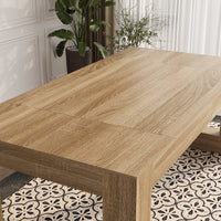 Modern Natural Wood Executive Desk