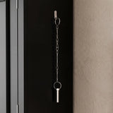 65.7 inches Black Wall‑Mount Hidden TV Media Cabinet with 4 Panel Doors, Fits Up To 60 Inch TVs