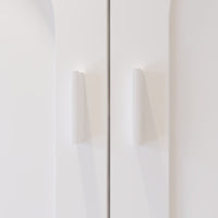 31.5" Modern White Toilet Storage with Tissue Holder