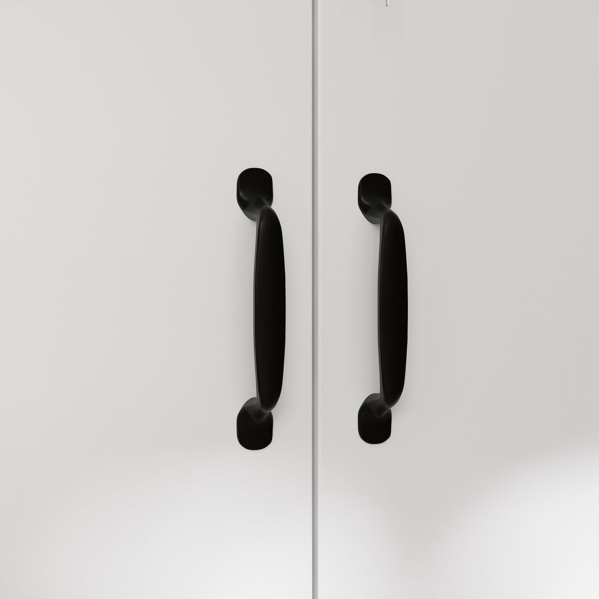 31.5" Modern Black/White Filing File Storage Cabinet With Swing Doors