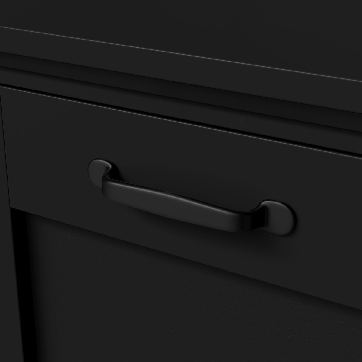 Modern Deodorizing Trash Can in Black  