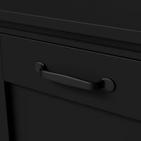 Modern Deodorizing Trash Can in Black  