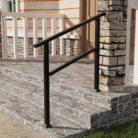 68.5" Modern Matte Black Stair Banister (Set of 3)