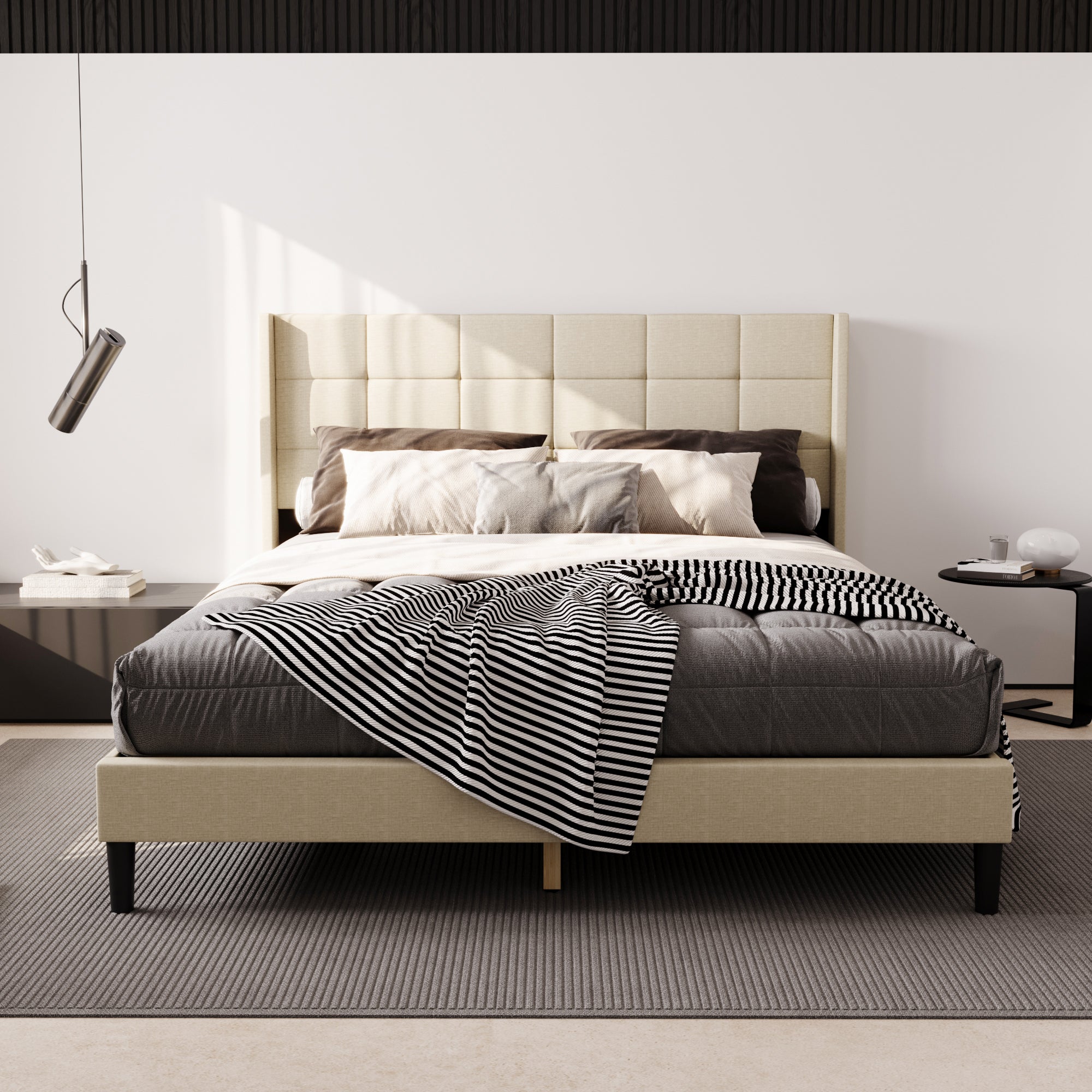 Low Profile Platform Bed With Modern Design