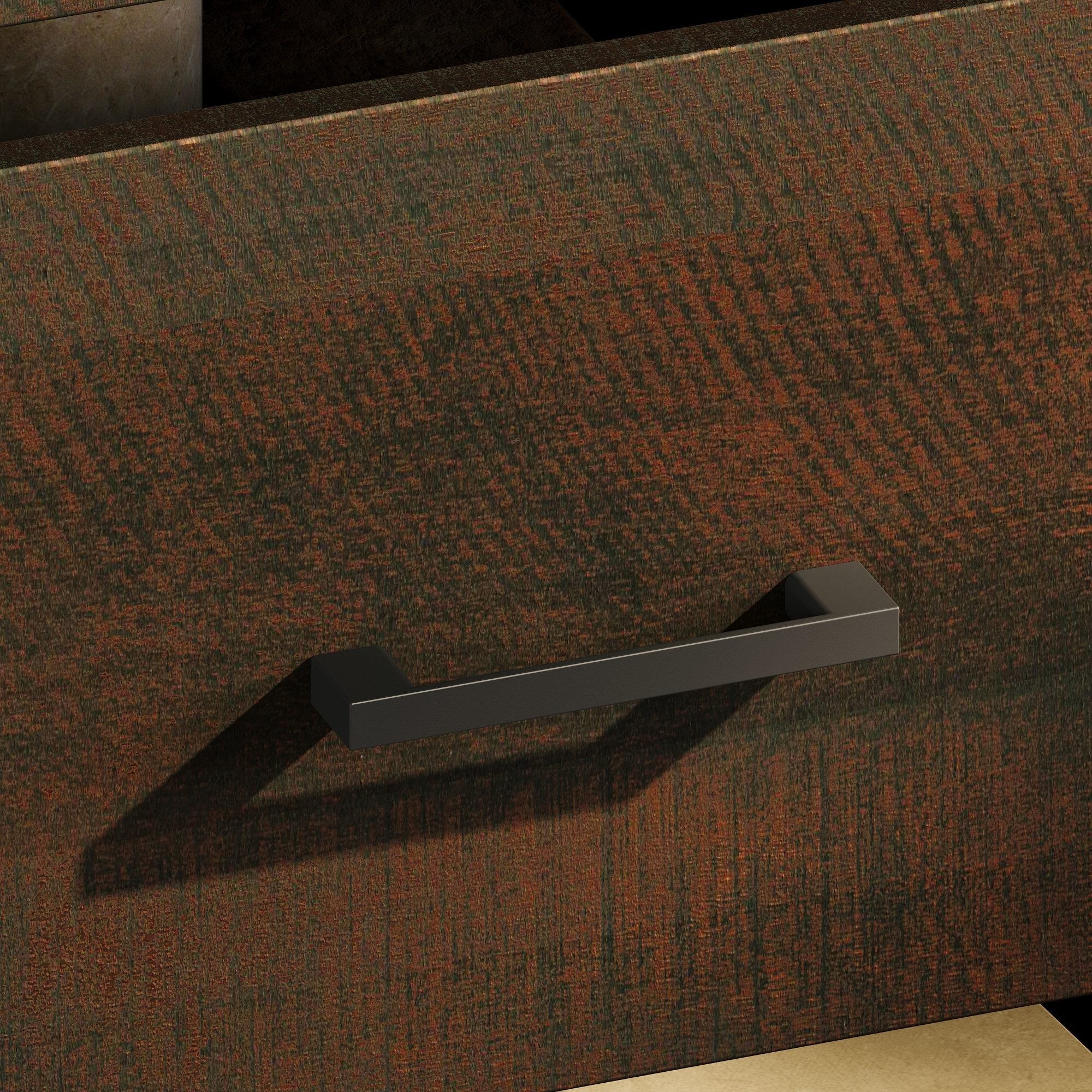 5 Drawer Vintage Woodgrain Accent Chest