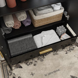 Black High Gloss Bathroom Vanity With Ceramic Sink