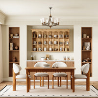 Wood wall cabinet with glass doors and open cubby shelves