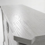 47.2 inch Solid Wood Chest of Drawers with Decorative Carving