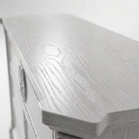 47.2" Solid Wood Chest of Drawers with Decorative Carving