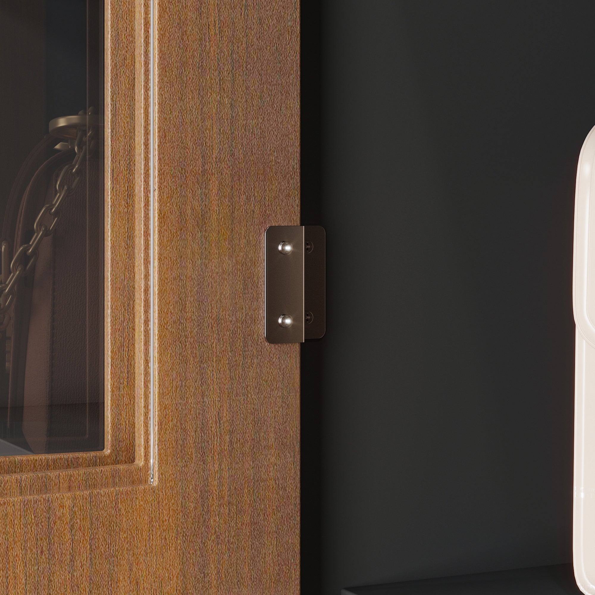 4 Glass Doors And 4 Drawers Closet System With Shoe Storage Bench