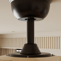 72" Modern Brown Ceiling Fan with 3 Wood Blades