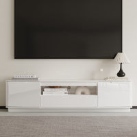 70.9" Modern White TV Stand with Drawer