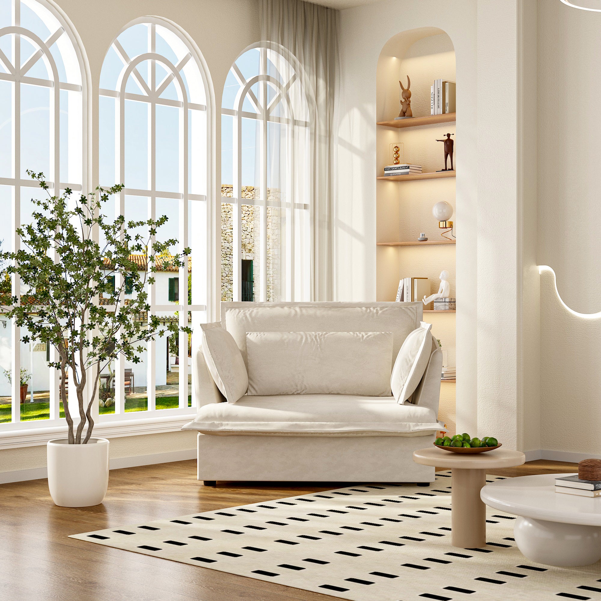 47.2'' W Upholstered Single Sofa