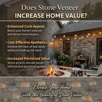 Gray Mixed Tone River Rock Faux Stone Wall Panel Set of 10, Lightweight Indoor & Outdoor Decor Wall Panels