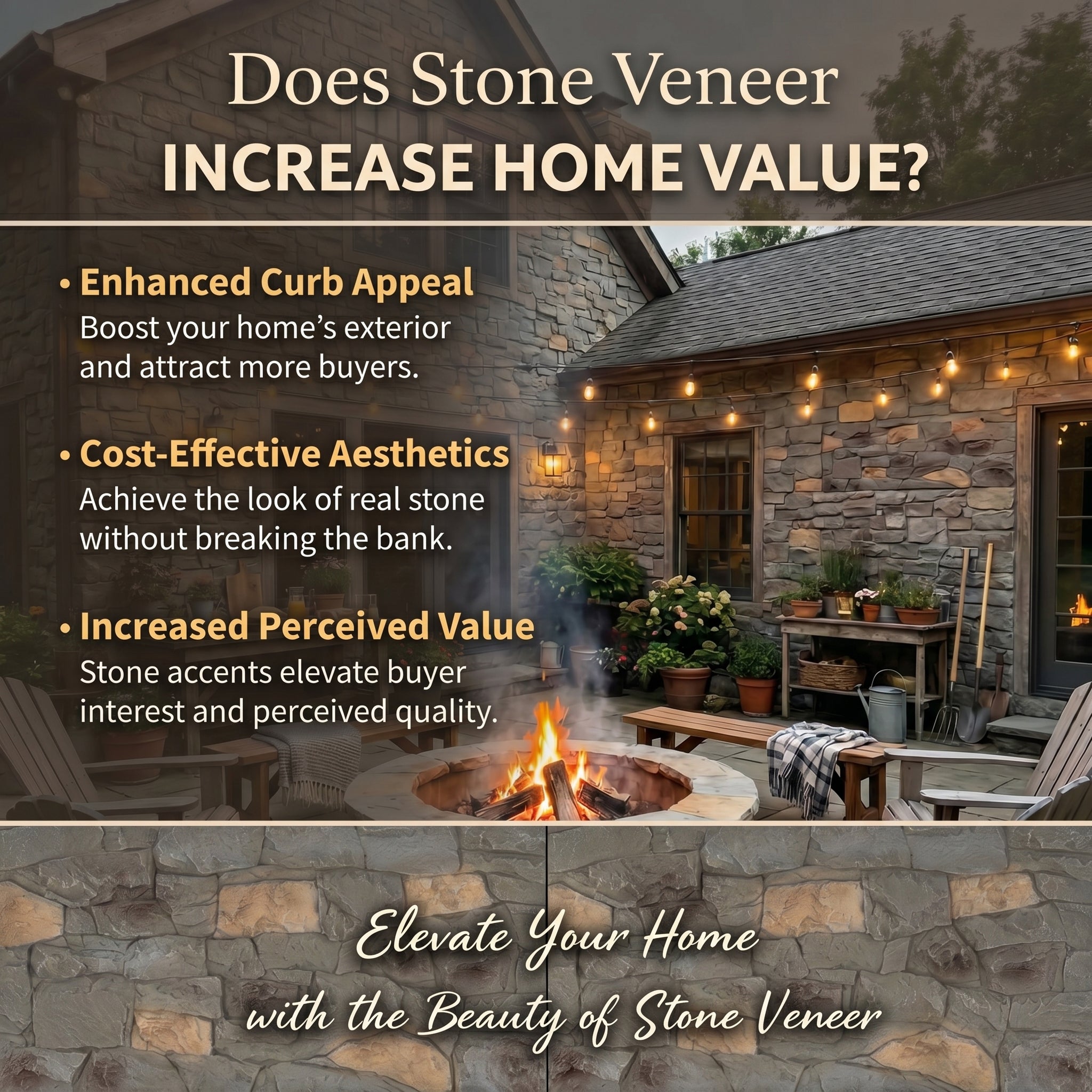 Gray Mixed Tone River Rock Faux Stone Wall Panel Set of 10, Lightweight Indoor & Outdoor Decor Wall Panels