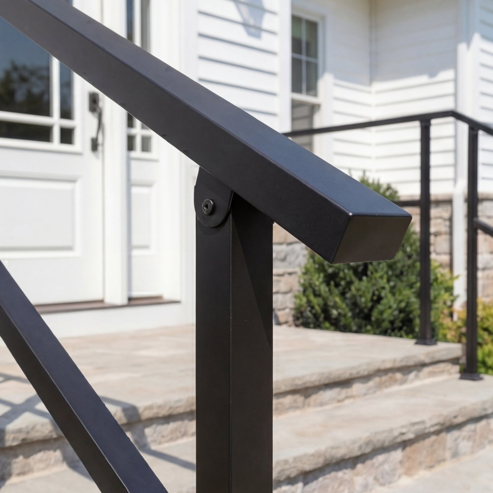 Stair Railing Kit Handrail Flexible Outdoor Deck Hand Rail(Set of 2)