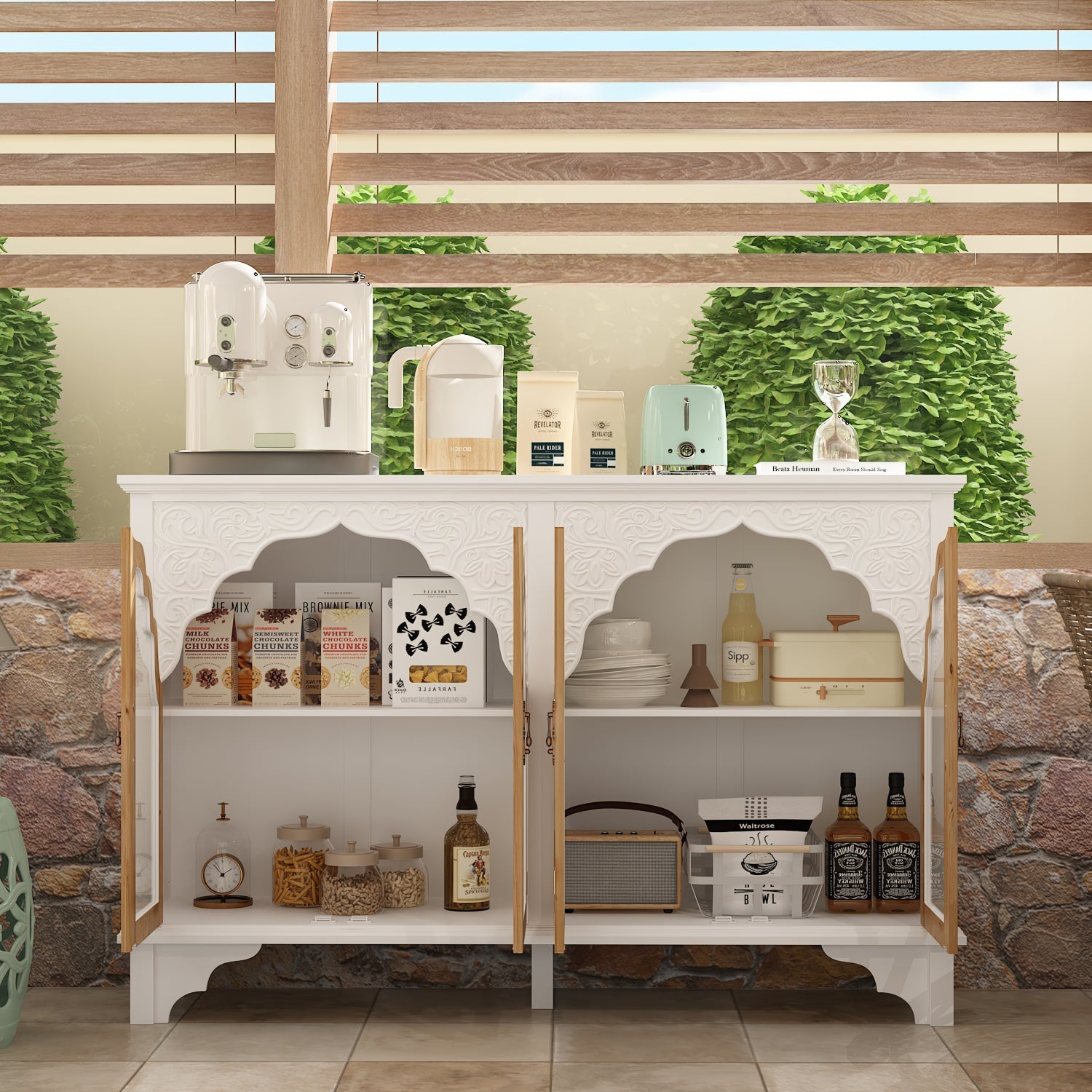 60.2'' Solid Wood Sideboard