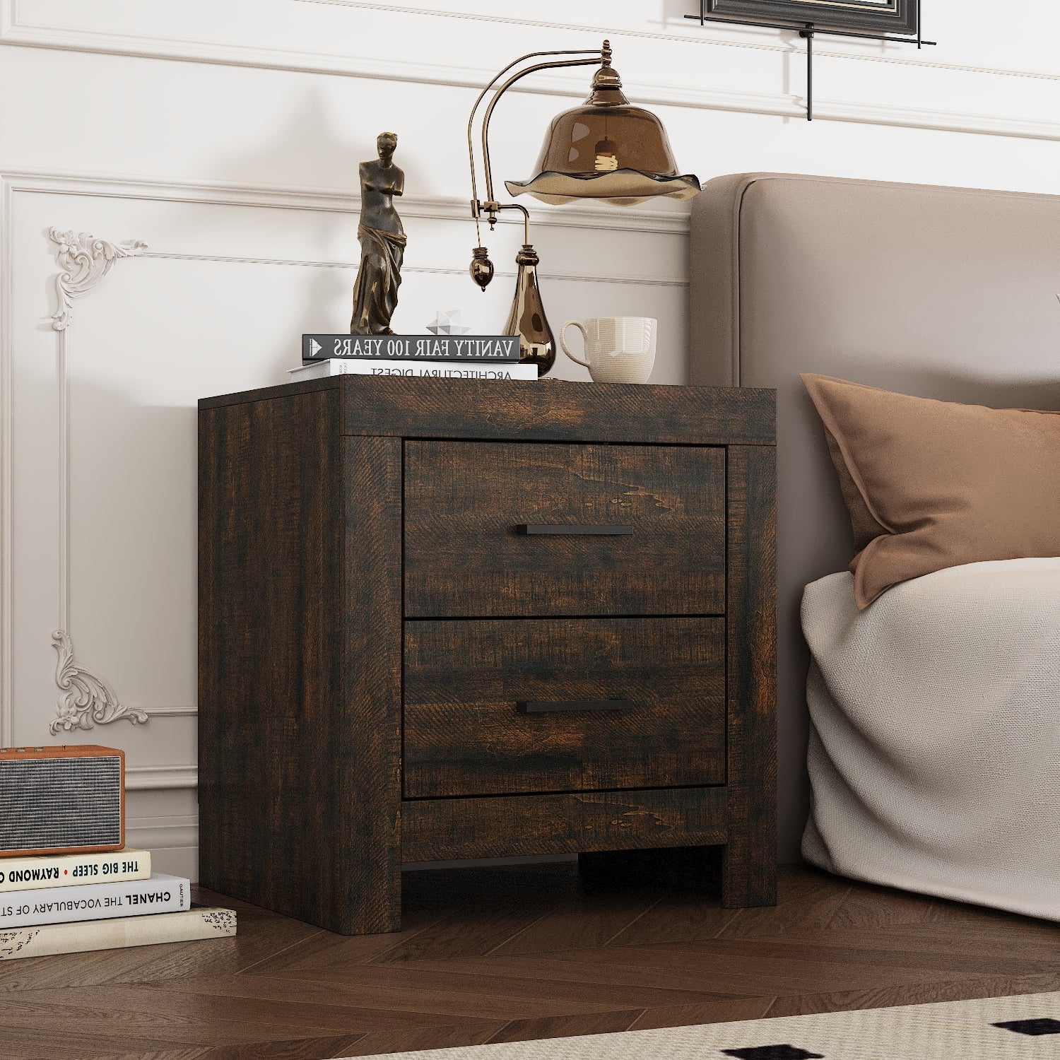 19.7'' H 2-Drawer End Table