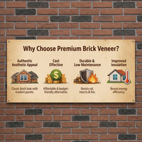 Brown 3D Artificial Brick Wall Panels Set of 18, Lightweight Foam Decor Panels for Indoor & Outdoor