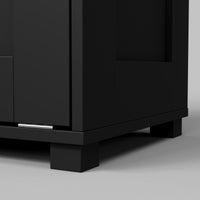 Modern Deodorizing Trash Can in Black  