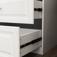 Family Cabinet Wardrobe Bedroom Armoire Home Closet 4 Doors and Drawers
