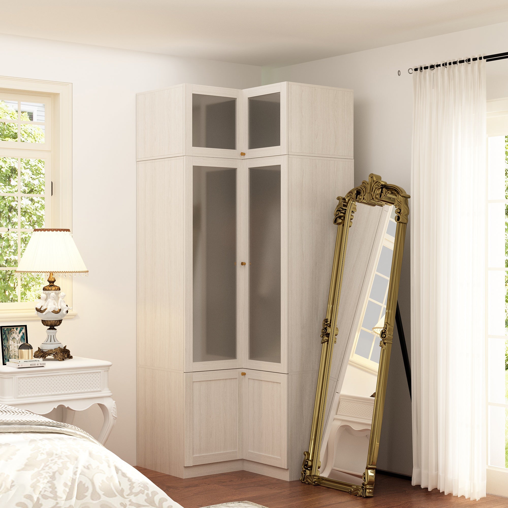 Solid + Manufactured Wood Armoire