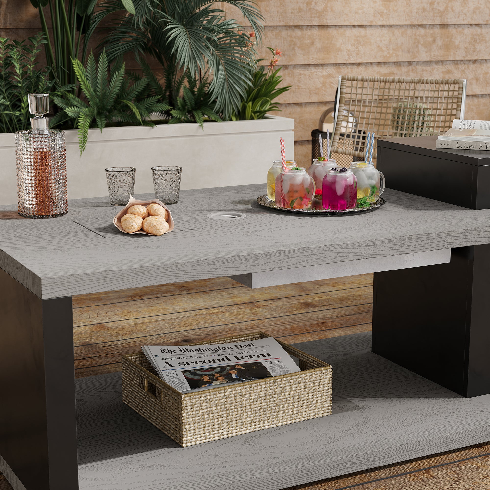 54" Propane Gas Fire Table – High-Heat, Low-Maintenance Outdoor Luxury