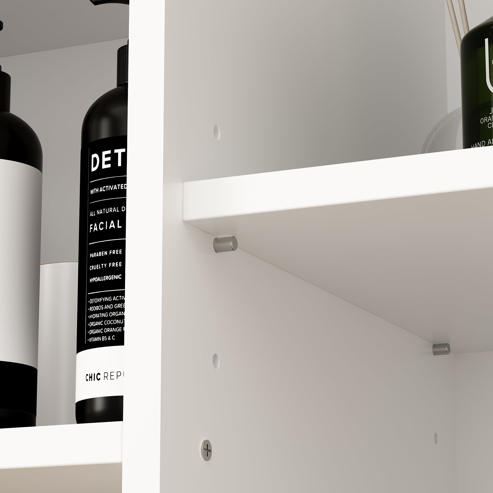 Elegent Bathroom Cabinet With White Finish