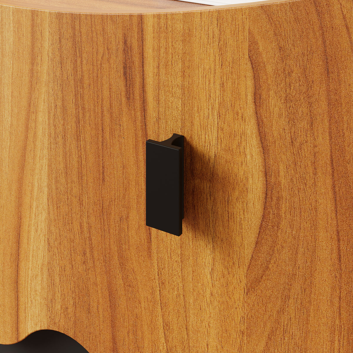 23.6" Playful Brown Monster-Themed Storage Cabinet with 4 Drawers