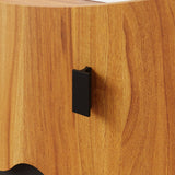 23.6" Playful Brown Monster-Themed Storage Cabinet with 4 Drawers