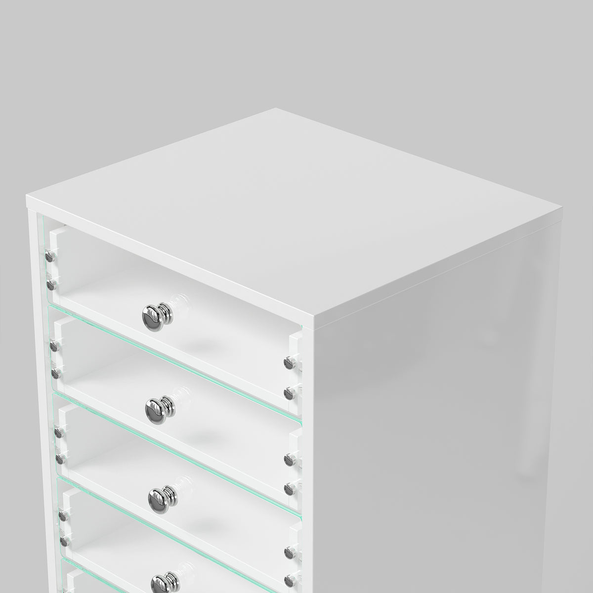 Modern Jewelry Cabinet with 7 Drawers 