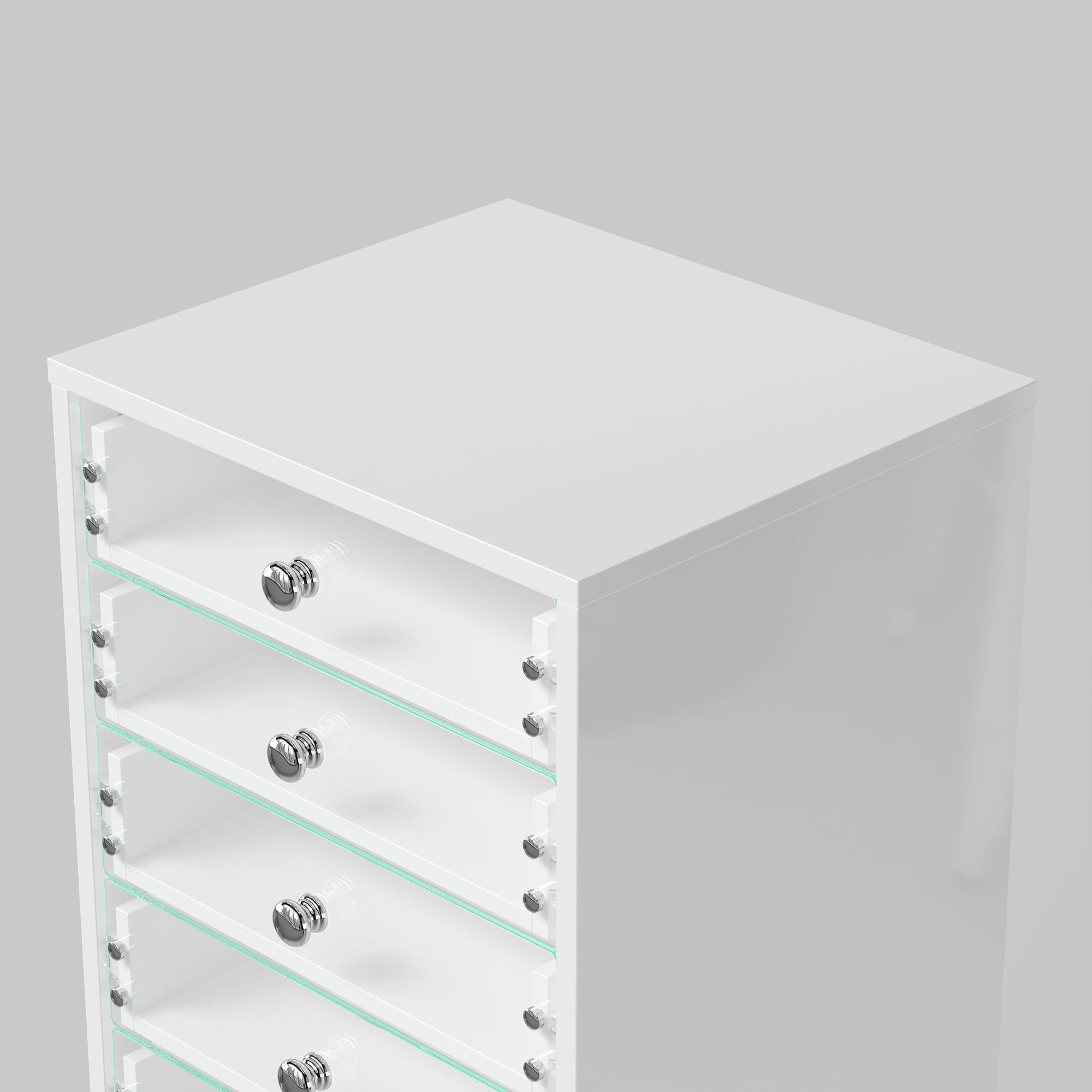 Modern Jewelry Cabinet with 7 Drawers 