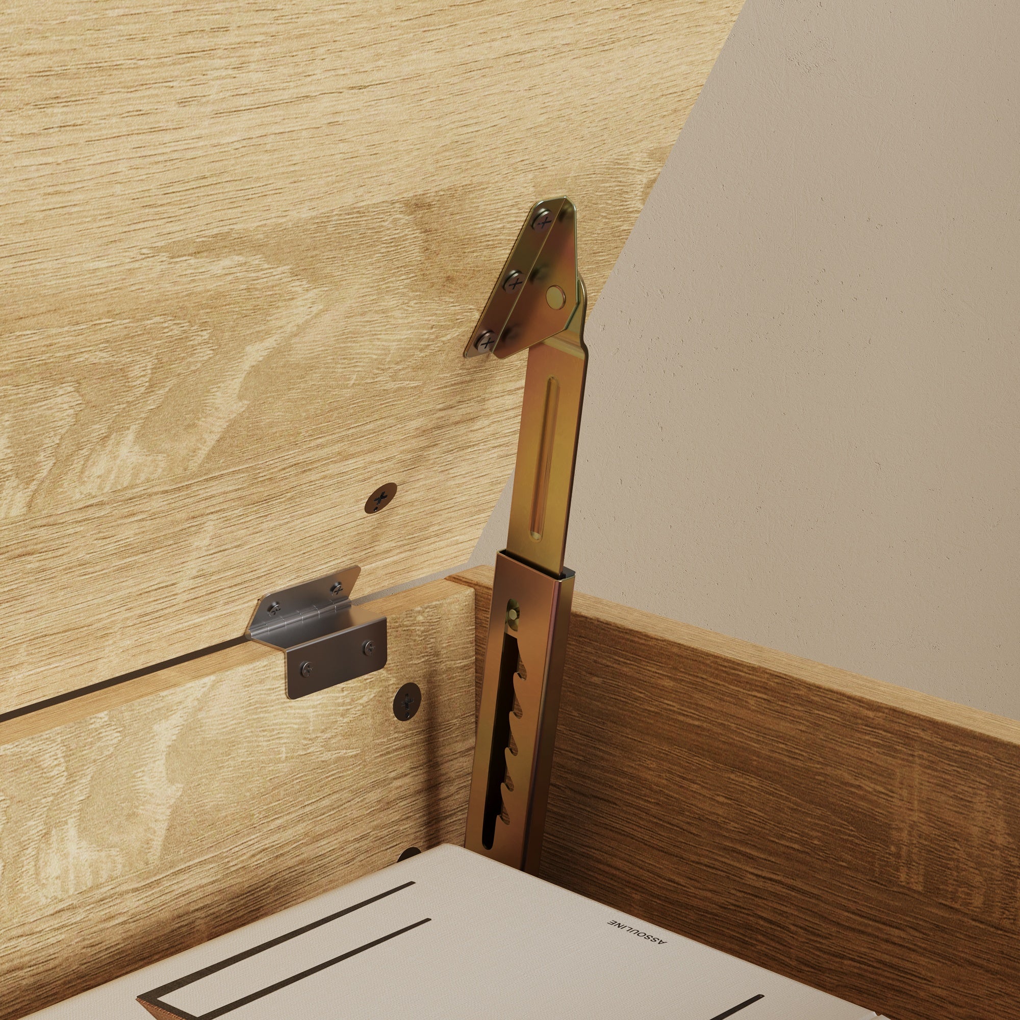 Creative Nightstand With Robot Shape And Movable Wheels