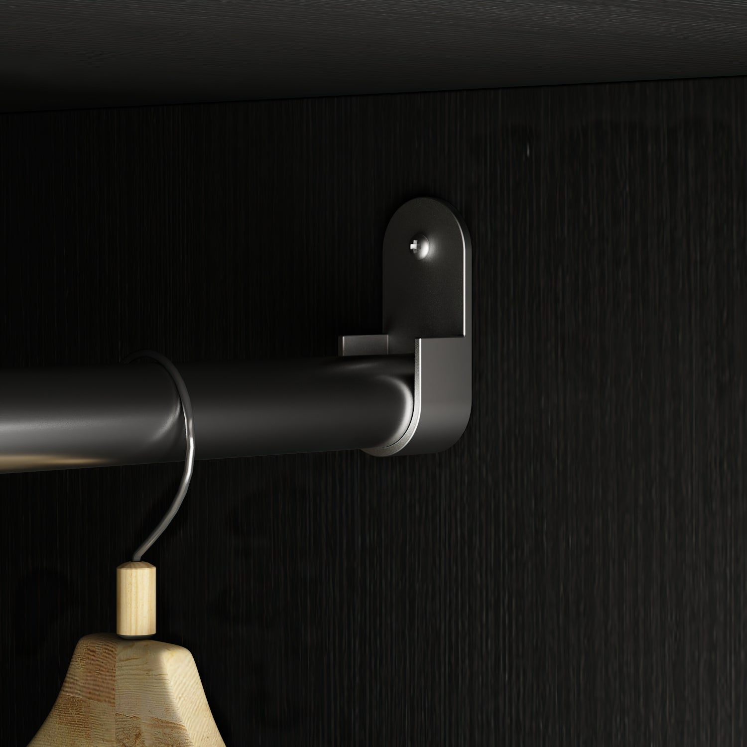 2-Door Wardrobe Cabinet with 1 Drawer Armoire for Bedroom Storage