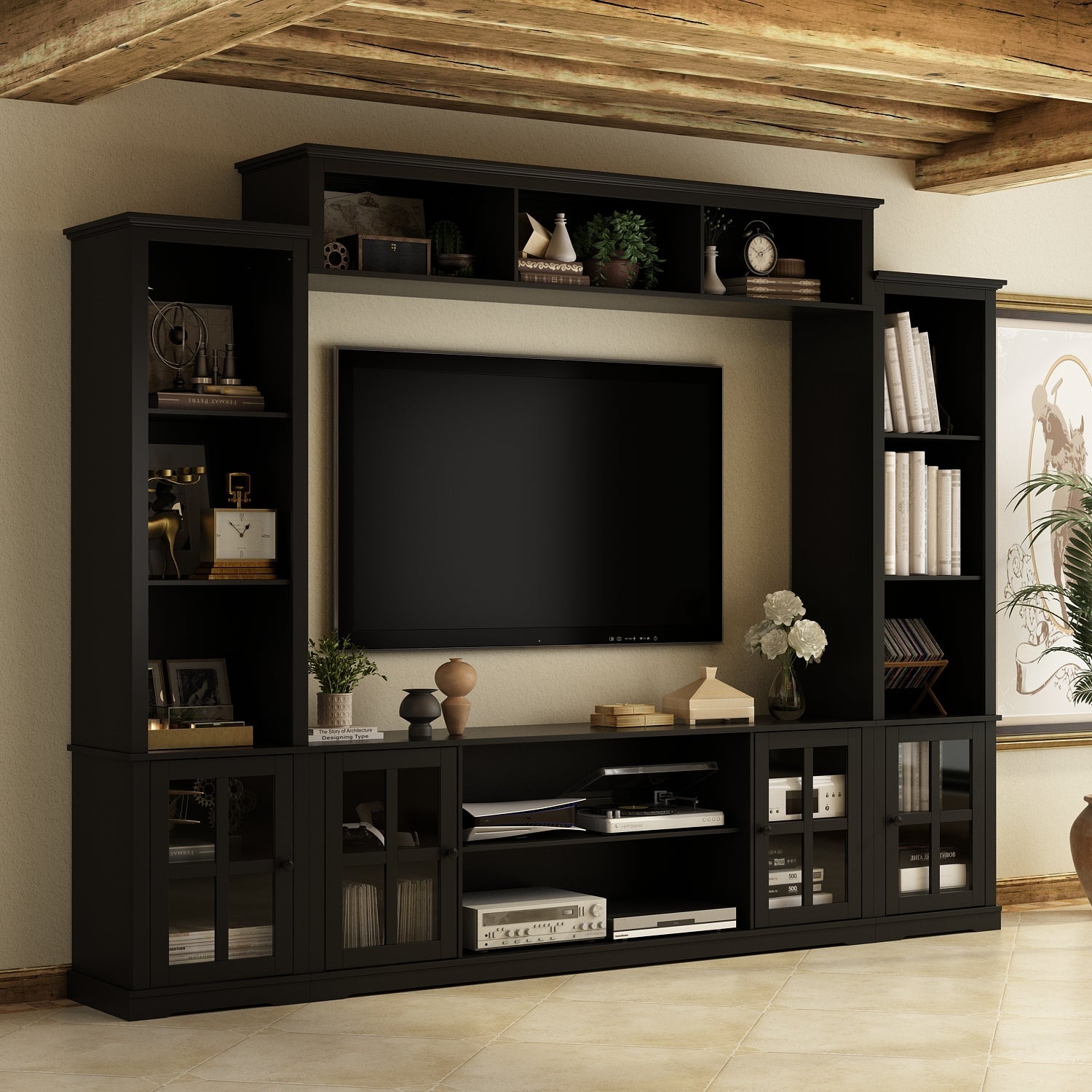 TV Bench Large Entertainment Center