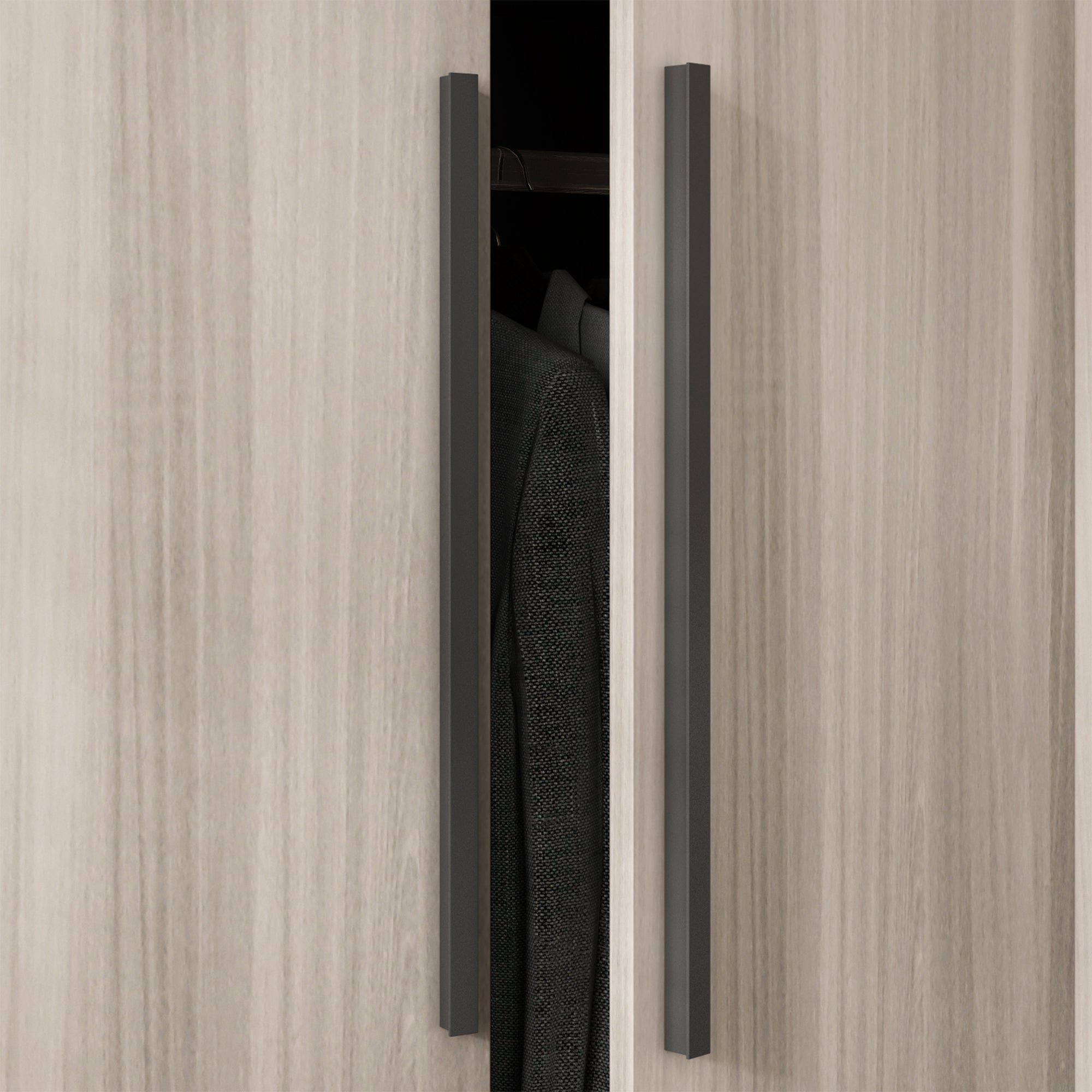 Manufactured Wood Armoire Storage Cabinet Large Wardrobe Family Closet Hanging Rods