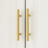 Family Cabinet Wardrobe Bedroom Armoire Home Closet 4 Doors and Drawers