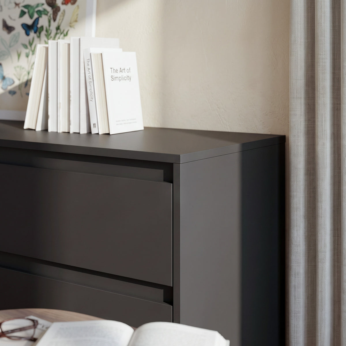 63” Wide Modern Minimalist 9-Drawer Dresser & Storage Sideboard