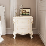 19.7 inch Elegant Nightstand with 2 Drawers