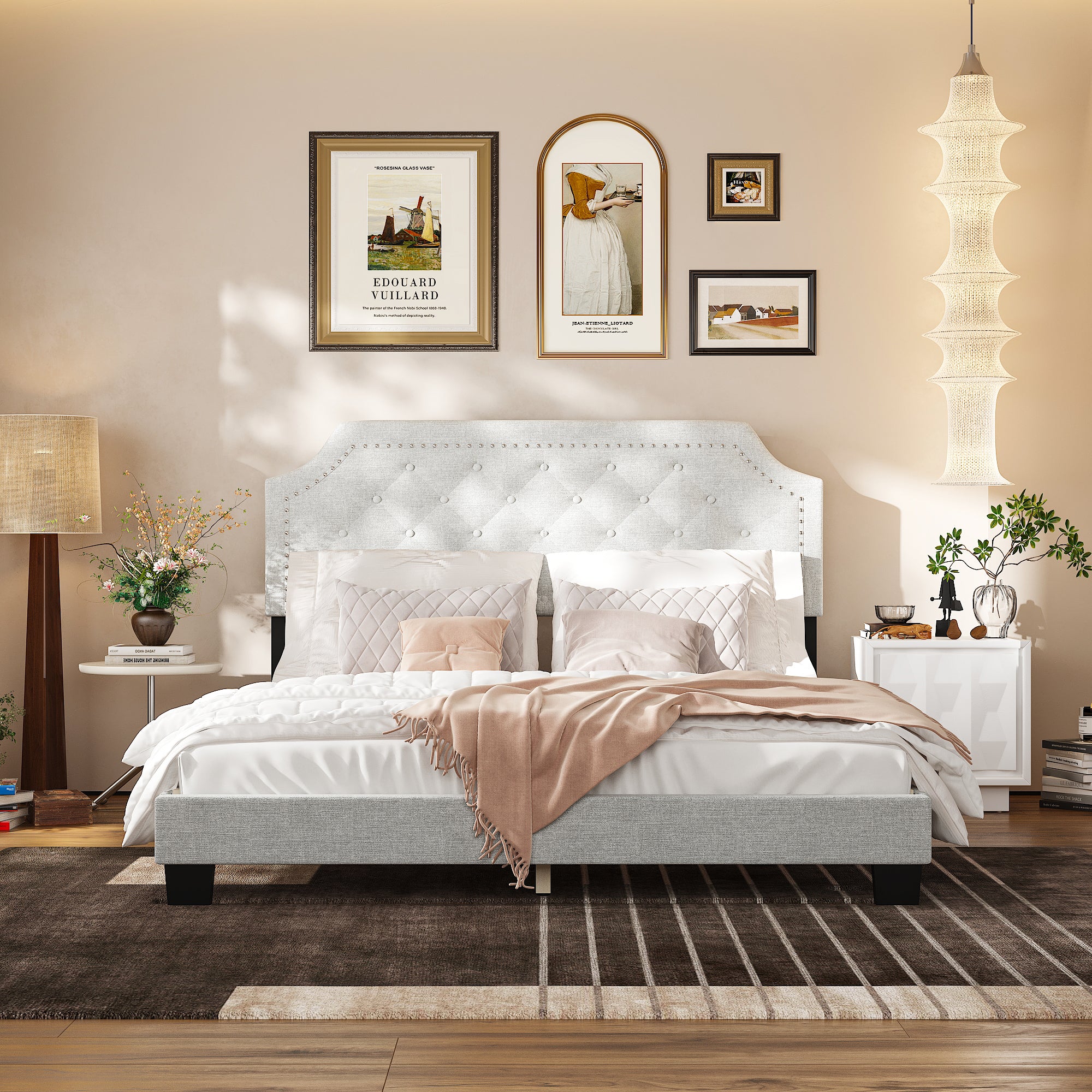 Low Profile Platform Bed With Modern Design