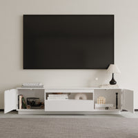 70.9" Modern White TV Stand with Drawer