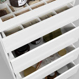 White dresser with jewelry organizer top and 4 drawers