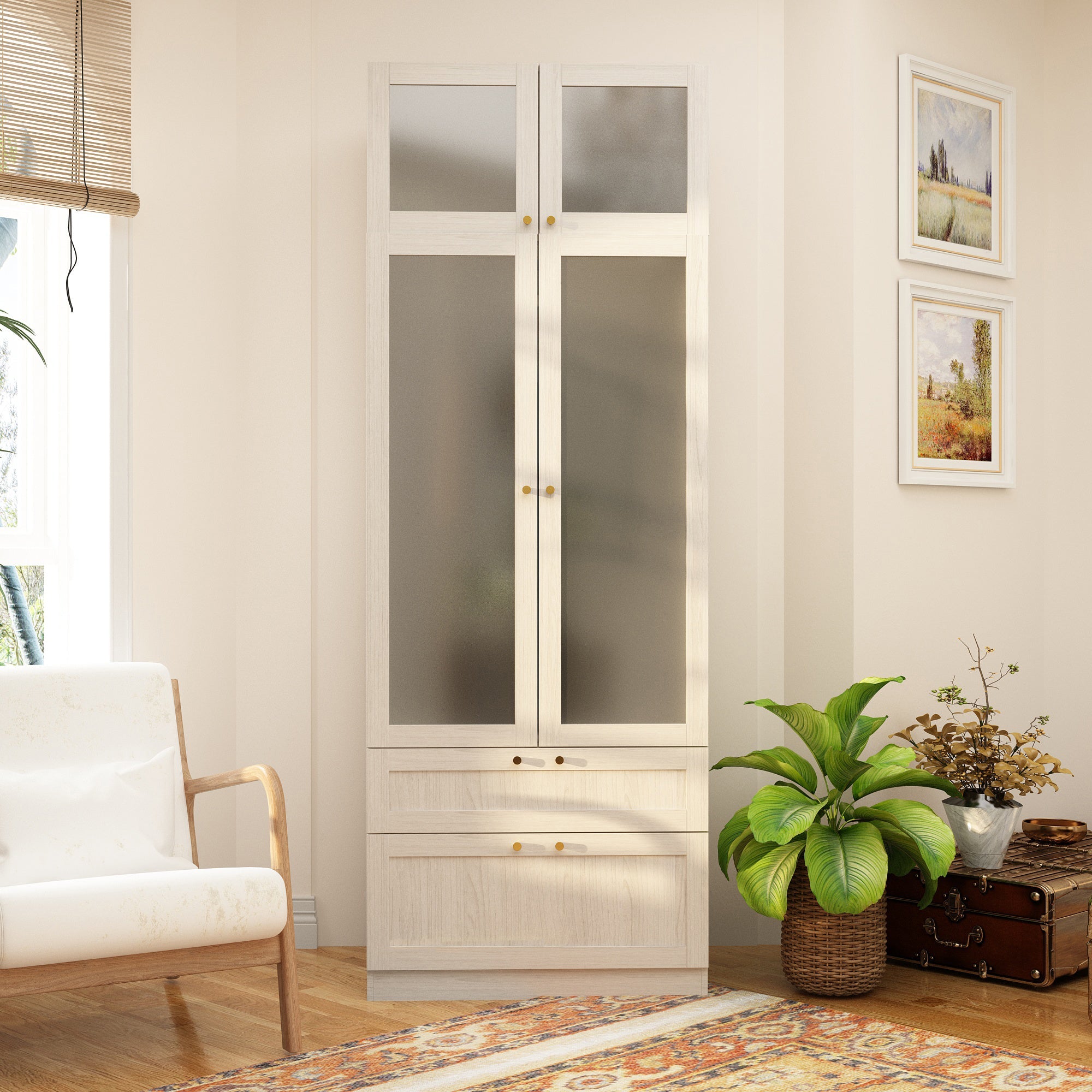 Solid + Manufactured Wood Armoire